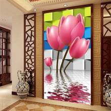 beibehang Stylish atmosphere custom size high definition 3D mural wallpaper wallpaper fast tulip PAPEL de parede 3d wallpaper 2024 - buy cheap