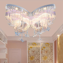 L Living room crystal lamp ceiling lamp color crystal lamp remote control beauty salon master bedroom romantic warm wedding room 2024 - buy cheap