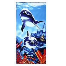 Microfiber Printed Tiger Horse Dolphin Towels Large Men Bath Beach Towel Bathroom toalla playa 70*140cm 2024 - buy cheap