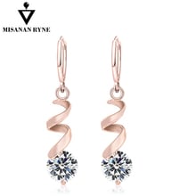 MISANANRYNE Hot Sale High Quality 8 Colors Cubic Zirconia Dangle Earrings For Women Crystal Drop Earrings Wedding Jewelry 2024 - buy cheap