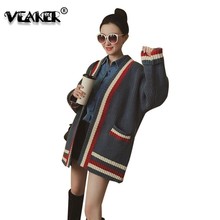 2018 New Women's Autumn Casual knitting long cardigan female Loose kimono cardigan knitted jumper warm winter sweater women 2024 - buy cheap