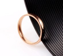 Wholesale Bulk Job 10Pcs 4MM Rose Gold Smooth Stainless Steel Ring Band Eternity Men Women Wedding Party Valentine Gift FREE 2024 - buy cheap