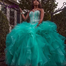 Luxury Quinceanera Dresses Ball Gown Plus Size Ruffle 15 year old Sixteen Sweet 16 Dress Prom Dress debutante 2024 - buy cheap