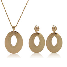 Conjunto de joias pendentes douradas fani dubai, acessórios femininos vintage para casamento e imitação de cristal 2024 - compre barato