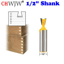 1pc Dovetail Router Bit - 3/8" x 14 Degree  - 1/2" Shank Woodworking cutter Tenon Cutter for Woodworking Tools 2024 - buy cheap