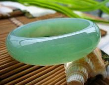 Красивый природный зеленый Jades китайский браслет 65 мм 2024 - купить недорого