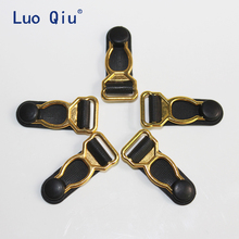 Luo Qiu gold Metal + PP preto 1.2 centímetros Liga clipe clipes de Vestuário Vestuário acessórios Costura Suprimentos 100 pçs/lote suspender clipes 2024 - compre barato