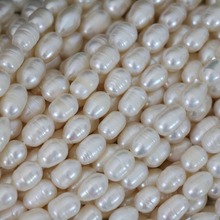 Hot white natural rice freshwater pearls high grade women weddings charms loose beads jewelry making 15inch B1341 2024 - buy cheap