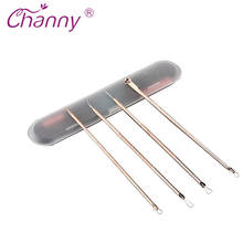 Channy 4 Pcs Acne Blackhead Removal Needles Stainless Steel Pimple Spot Comedone Extractor Cleanser Beauty Face Clean Care Tools 2024 - buy cheap