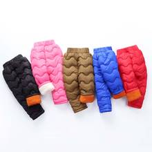 Winter Down pants Baby boys pants kids clothes children warm trousers girls pants cotton Thick Kids Outdoor Windproof  trousers 2024 - buy cheap