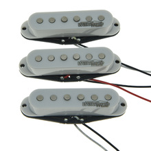 Качественный белый Wilkinson Lic ST Strat винтажный звуковой одинарный пикап подходит для Stratocaster 2024 - купить недорого