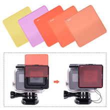 Kit de filtro de lentes de buceo Subacuático 8 en 1 para cámara GoPro Hero 5, utilizado solo con carcasa impermeable 2024 - compra barato