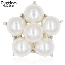 Elegance Small Pearl Flower Brooch Pin Women Garment Fashion Jewelry Unisex Suit Scarf Accessory 2024 - buy cheap