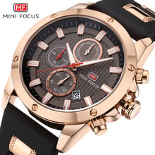 MINI FOCUS Men's Casual QUartz Watches Rose Gold Army Sports Wrist Watch Man Waterproof Silicone Band Luminous Relogios 0089G.01 2024 - buy cheap