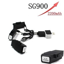 Upgrade Battery and Charger For SG900 F196 X196 X192 RC Drone Helicopter Quadcopter Spare Parts 3.7V 2200mAh Lipo Battery 2024 - buy cheap