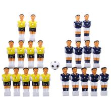 22pcs Foosball Man Table Guys Man Soccer Player Part Yellow+Royal Blue with Ball 2024 - buy cheap