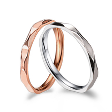 Small Ring for Women and Men silver colour/Rose Gold Color Stainless Steel Wedding Ring 2mm Width Exquisite Ring 2024 - buy cheap