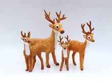 simulation cute sika deer model polyethylene&furs deer model home decoration props ,model gift d572 2024 - buy cheap