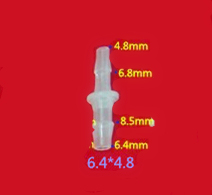 Conectores de plástico reto de redução da mangueira, 6.4mm * 4.8mm 2024 - compre barato