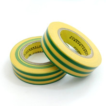 2pcs Yellow green waterproof plastic tape 20M * 17mm ground wire Two color marking tape pvc electrical tape insulating tape 2024 - buy cheap