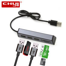 CHYI 5 In 1 USB Hub Multifunction USB 2.0 HUB 3 Port Extender Adapter With Micro SD/CF Card Reader For Computer PC Accessories 2024 - buy cheap