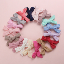 50pc/lot Cotton Fabric Bow Hair Clip ,Girls Kids Hair Accessories Hairpins Buotique Hair Bows Barrettes Hairgrips 2024 - buy cheap