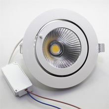 Envío Gratis rotar 360 grados AC110V AC220V AC240V blanco frío/blanco cálido/blanco aluminio 25W 40W foco LED COB regulable 2024 - compra barato