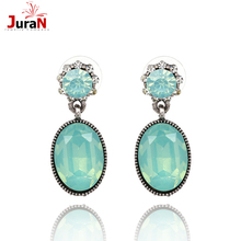 JURAN 2019 Water Drop Crystal Statement Earrings Simple Women Jewelry Trendy Pink Earring For Women Wedding Party Gift R2405-1 2024 - buy cheap