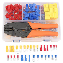 520PCS Assorted Wire Connector Kit Quick Splice Male/Female Spade Wire Terminals +1PC Electrical Crimping Plier Set with Case 2024 - buy cheap