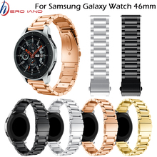 4 Colors Stainless Steel Watchband for Samsung Galaxy Watch 46mm SM-R800 Sports Band Strap Wrist Bracelet Silver Black Gold 2024 - buy cheap