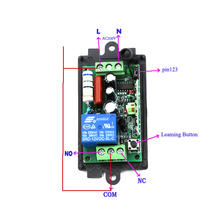 AC110V 220V 1CH 10A Remote Control Light Switch Relay Output Radio Receiver Module + Case 2024 - buy cheap