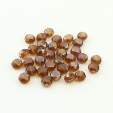 Wholesale 700pcs/pcs 8mm Faceted Crystal Rondelle Beads Coffee AB Loose Glass Beads For Jewelry Making Craft Bracelet DIY Beads 2024 - buy cheap