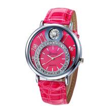 Новые женские часы, дизайнерские часы с кожаным ремешком, аналоговые кварцевые наручные часы Geneva, украшения и часы в подарок, JE20 2024 - купить недорого