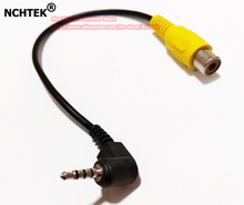 NCHTEK Автомобильная резервная камера 2,5 мм к RCA GPS AV-in кабель конвертера, RCA к GPS кабель адаптера, 50 шт., бесплатная доставка 2024 - купить недорого