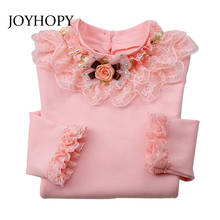 2017 Fashion Children Clothes For Baby Kids Tops Autumn Winter Long Sleeve Lace Girls t shirt 2024 - buy cheap