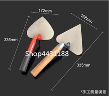 Mixed 2pcs Peach shaped Steel blade with wooden/Metal handle plaster trowel construction spatula tool 2024 - buy cheap
