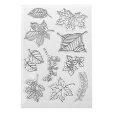 Leaf Silicone Clear Seal Stamp DIY Scrapbooking Embossing Photo Album Decorative Paper Card Craft Art Handmade Gift 2024 - buy cheap