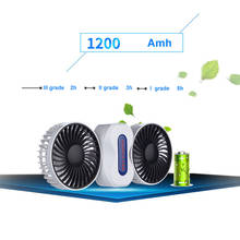 Portable Couples Fan Rechargeable Battery Air Conditioning 2 Motors Ventilador Fans Mini USB Desk Fan Electric Fan with 5 blades 2024 - buy cheap