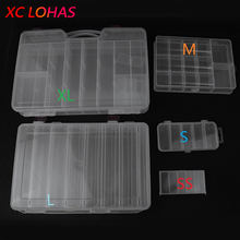 2 Sizes 16/30 Compartments Big Fishing Tackle Boxes Bait Lure Hooks Tackle Tool Strength Transparent Visible Fishing Accessories 2024 - buy cheap