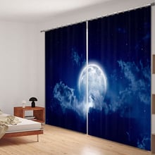 Cortina blackout 3d de luxo personalizada, cortina para janela, sala de estar, quarto, hotel, tapeçaria 2024 - compre barato
