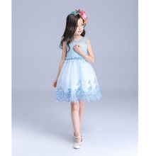 Vestido de boda para niñas de 4 a 14 años, traje de princesa de fiesta, vestido de noche Formal, vestidos de flores, Ropa para Niñas TS39 2024 - compra barato