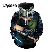 LIASOSO 3D Print Women Men Hooded Hoodies Sweatshirts NARUTO Uzumaki Naruto Uchiha Sasuke Hatake Kakashi Pullover Hip Hop X1193 2024 - buy cheap