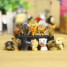 Bonecos de ação de mini cães 12 tamanhos, bonecos para animais pequenos, brinquedos para presente de aniversário e festa com animais de estimação 2024 - compre barato