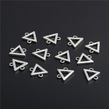 100pcs Silver Color Color Hollow Out Triangle Charms For Jewelry Making Triangle Pendant Accessories A2766 2024 - buy cheap