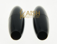 Paquete de KAISH de 10 negro 5mm guitarra Trem punta del brazo Whammy Bar tapa se adapta a ST 2024 - compra barato
