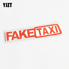 YJZT 15.3CM*2.7CM Funny Creative FAKE TAXI Decor PVC Car Sticker Decals 13-0518 2024 - buy cheap