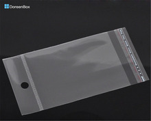 Doreen Box caliente-200 Uds claro Auto adhesivo sello bolsas de plástico 13,5x7 cm (B05760) 2024 - compra barato