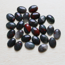 Natural blood Jad e stone Oval CAB CABOCHON teardrop beads for Jewelry Making friends gifts 18mm*25mm wholesale 10pcs/lot 2024 - buy cheap