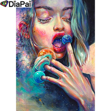 DIAPAI 100% taladro cuadrado/redondo completo 5D DIY pintura de diamante "bella pintura al óleo" bordado de diamantes punto de cruz decoración 3D A19167 2024 - compra barato