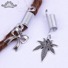 Boho LOC Braid Beads Hair Jewelry Vintage Silver Color Hair Coils Jewelry Hair Clips Punk Hair Jewelry Accessories 2024 - buy cheap